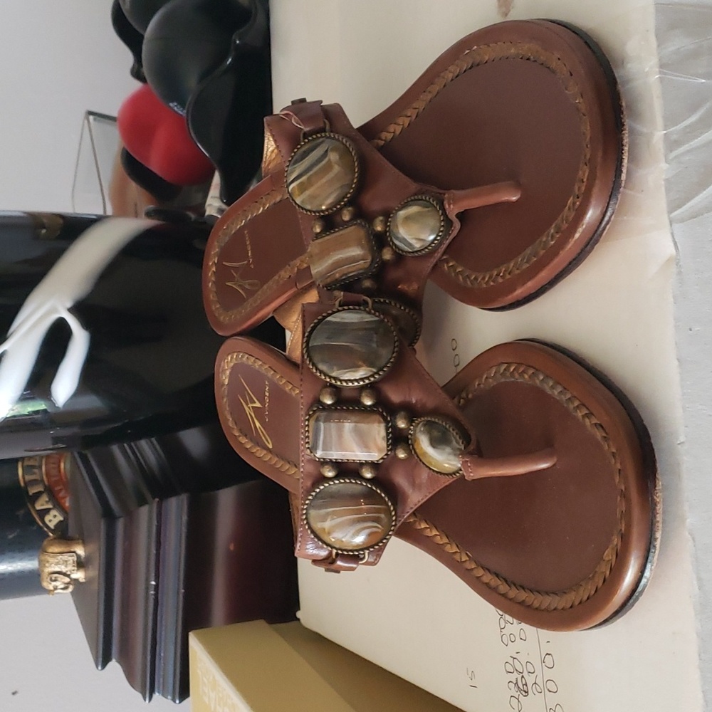 J. VINCENT SLIP ON SANDALS